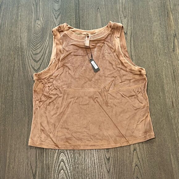 NWT Skims Velour Crewneck Tank Sienna Size XL - Picture 1 of 4